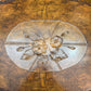 Glass Floral Detail Platter 