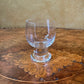 Vintage Glass Footed Port Glasses Set Of Three