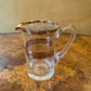 Glass Gold Trim Jug 