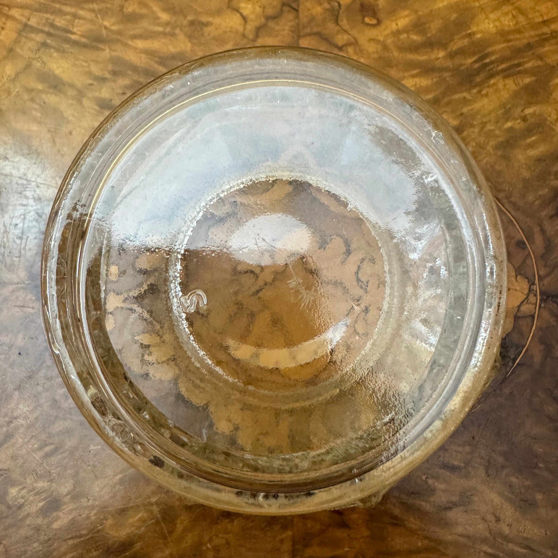 Glass Grapes Leaves Small Trinket Dish 