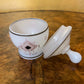 Vintage Milk Glass Hand Painted Jar