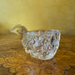Glass Hen Shaped Egg Cups 
