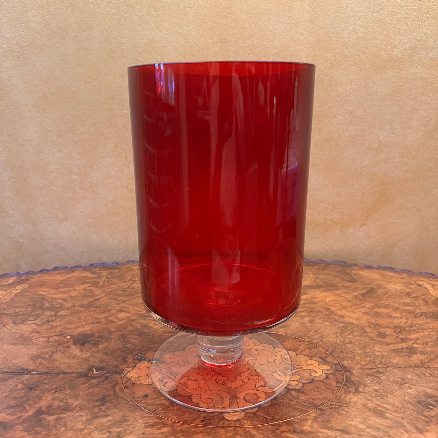 Glass Large Candle Holder 