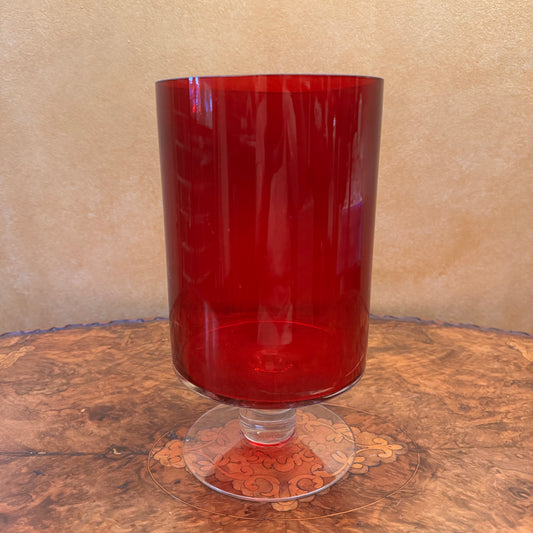 Glass Large Candle Holder 