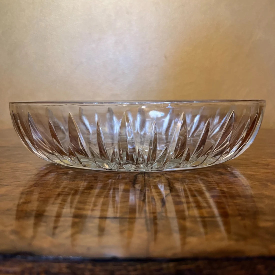 Vintage Glass Oval Bowls Pair