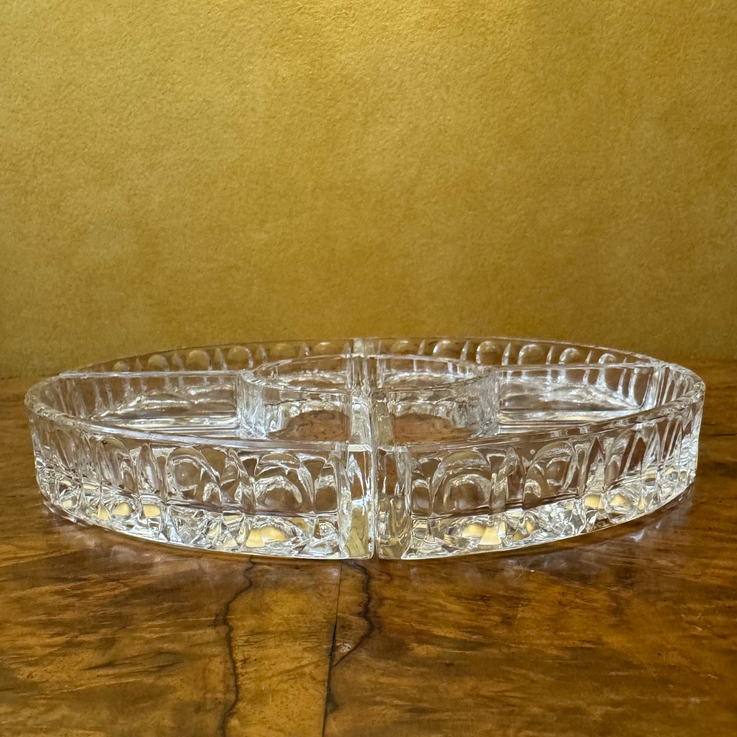 Glass Round Serving Divider Bowls