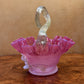 Glass Ruffled Basket