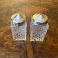 Vintage Glass Salt & Pepper Shakers