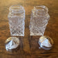 Vintage Glass Salt & Pepper Shakers