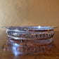 Vintage Metal & Glass Serving Platter