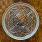 Vintage Metal & Glass Serving Platter