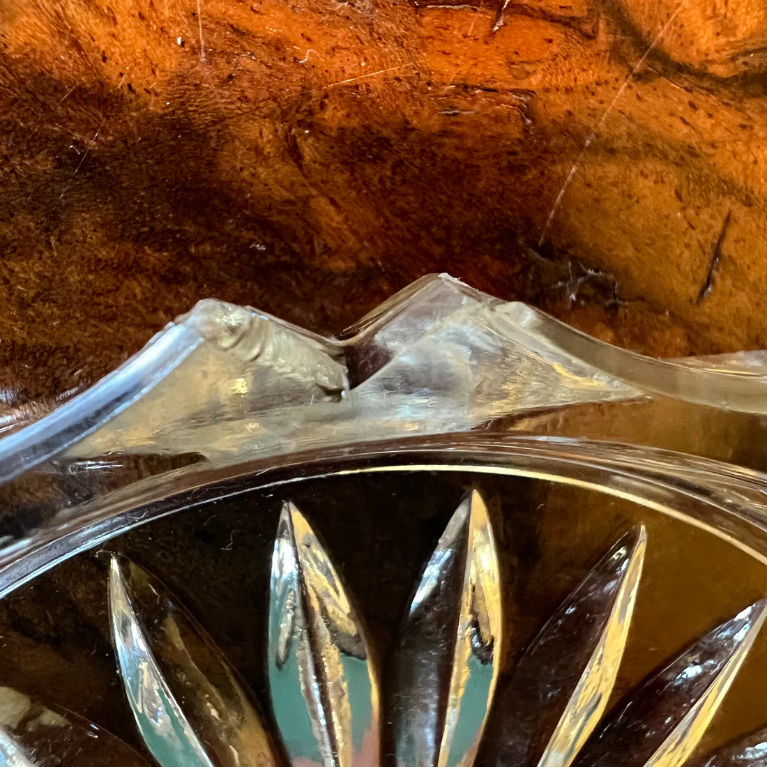 Vintage Czechoslovakia Glass Small Dish