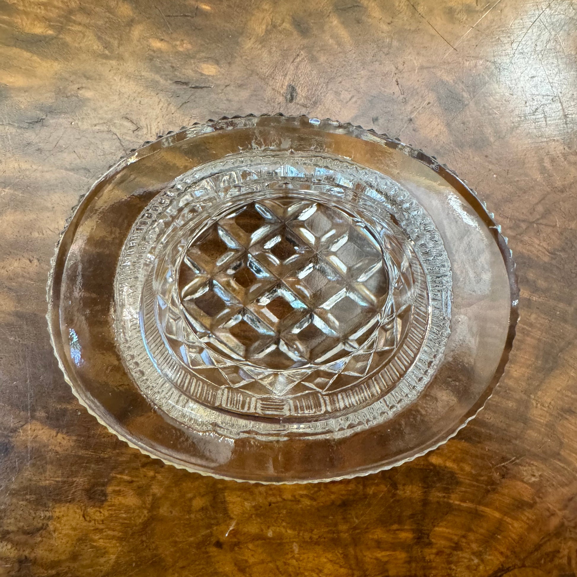 Glass Top Hat Salt & Pepper 