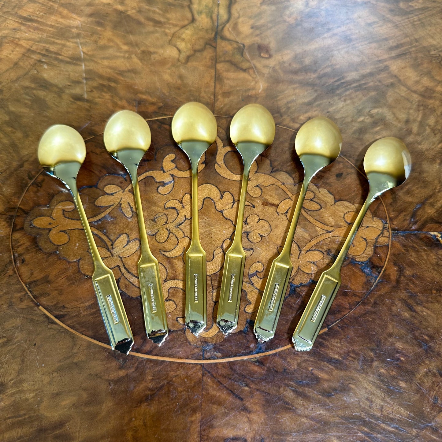 Gold Plate Stainless Steel Spoons Set 