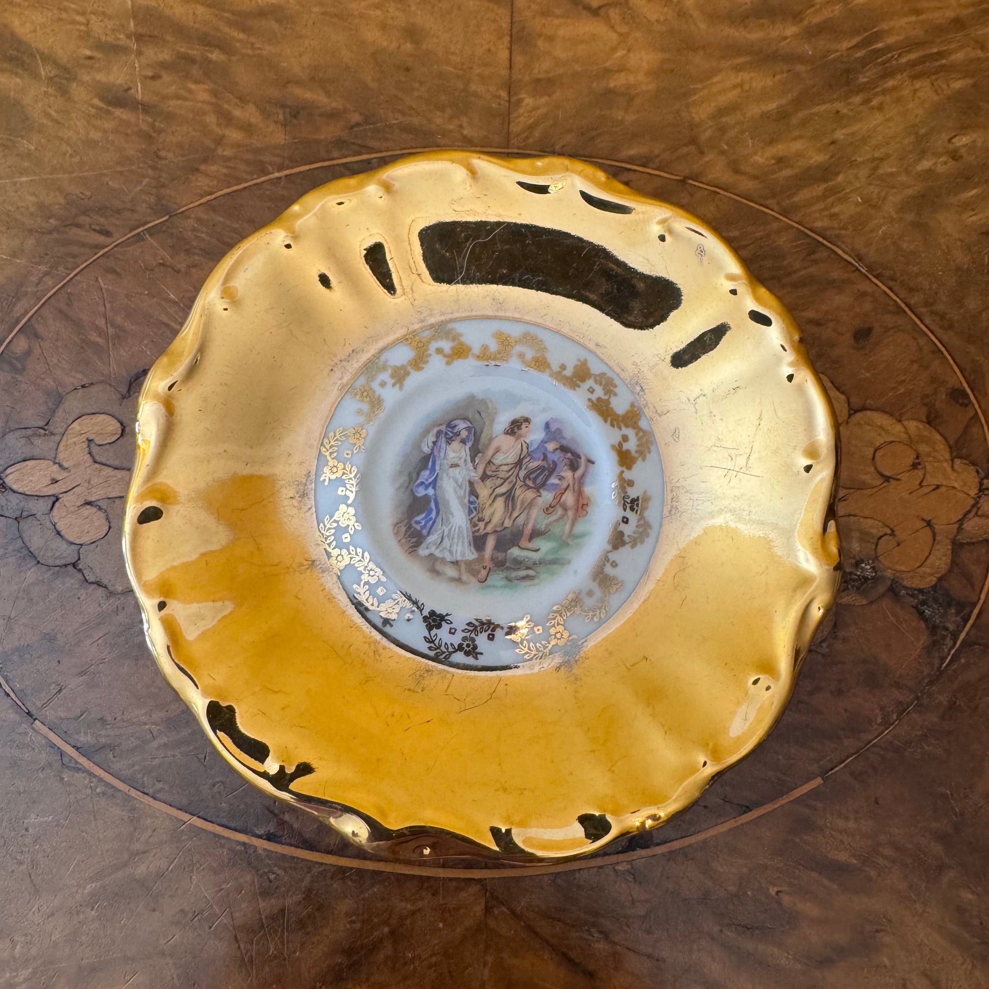 Golden Bareuther Bavaria Demitasse Coffee Saucer 