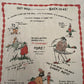 Vintage Golf Print Tea Towel