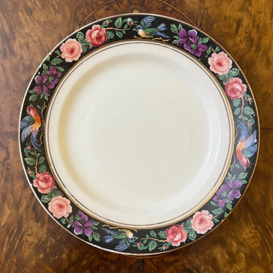 Grafton China Floral Bird Border Print Side Plate