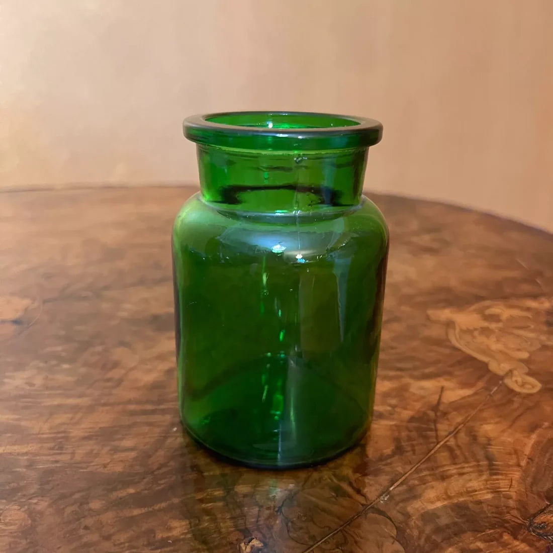 Belgium Green Glass Apothecary Jars