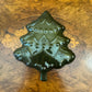 Green Plastic Christmas Tree Small Dish 