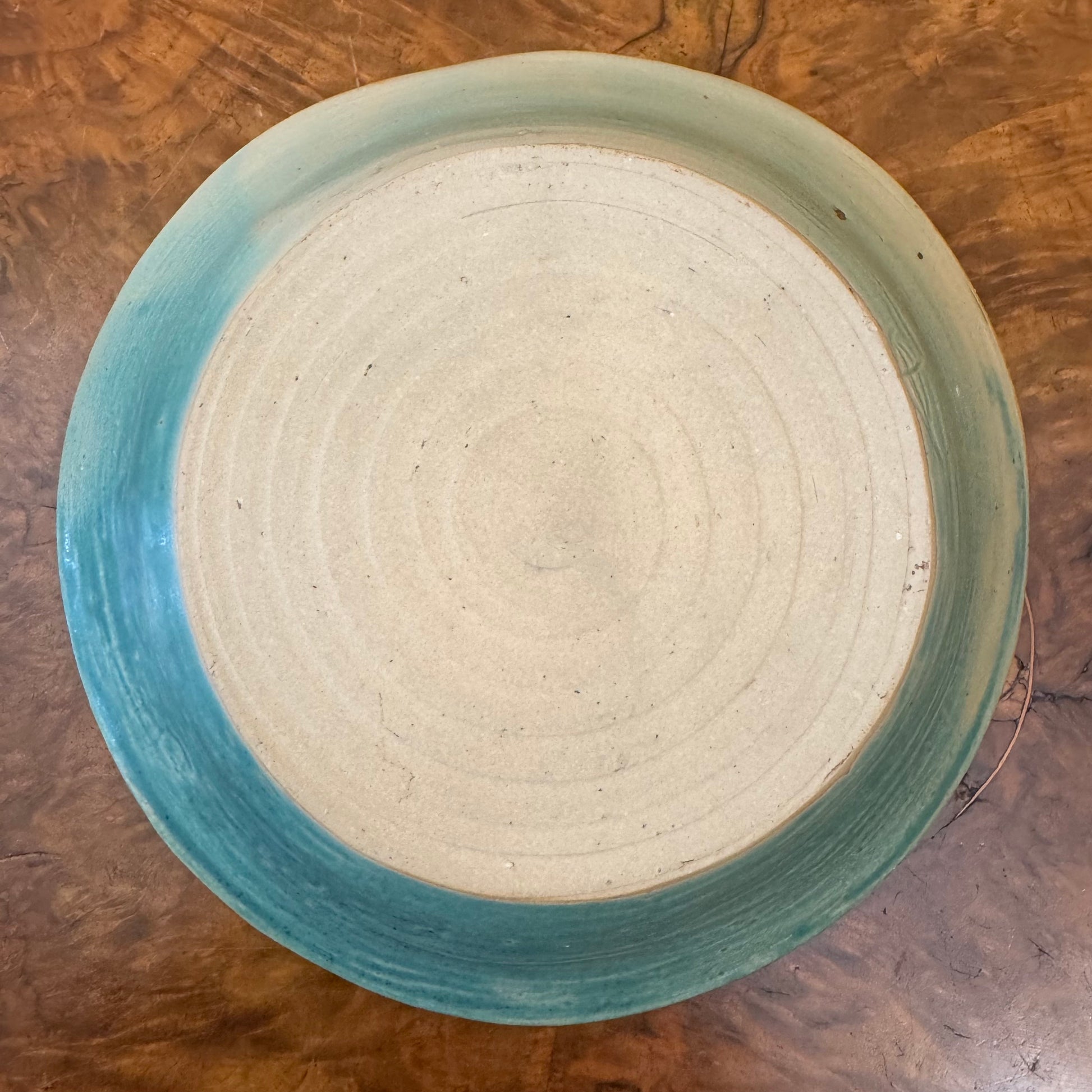 Green Pottery Candle Holder 