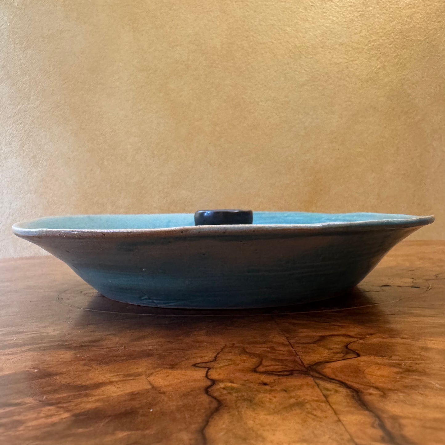 Green Pottery Candle Incense Holder Bowl