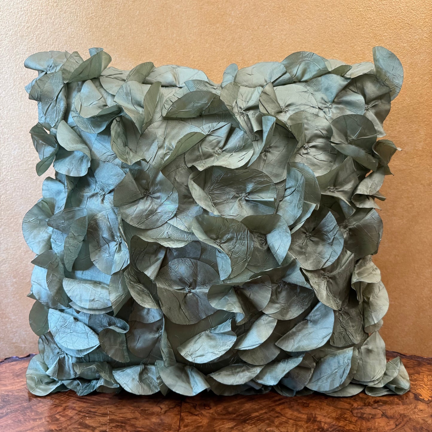Green Square Pillow