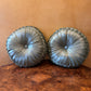 Green Tufted Round Decorative Pillow 
