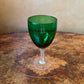 Green Wine Glass 