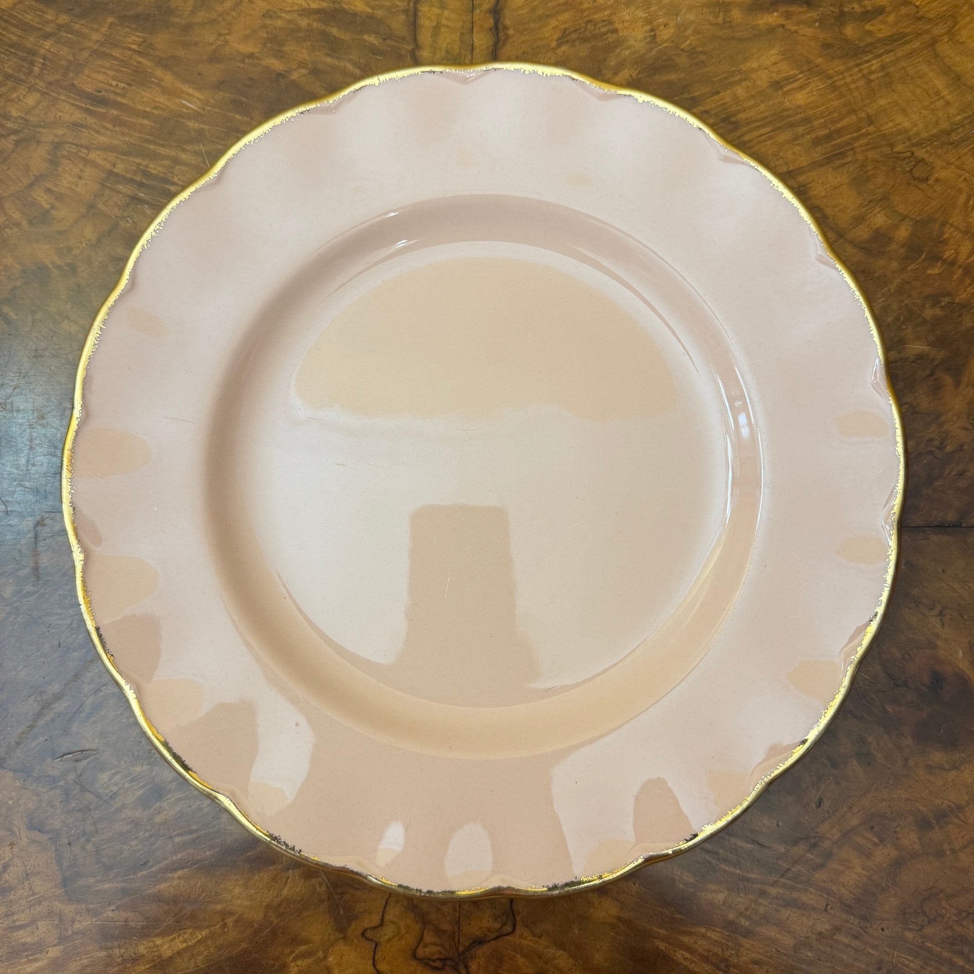 Grindley Peach Petal Gold Trim Dinner Plate 