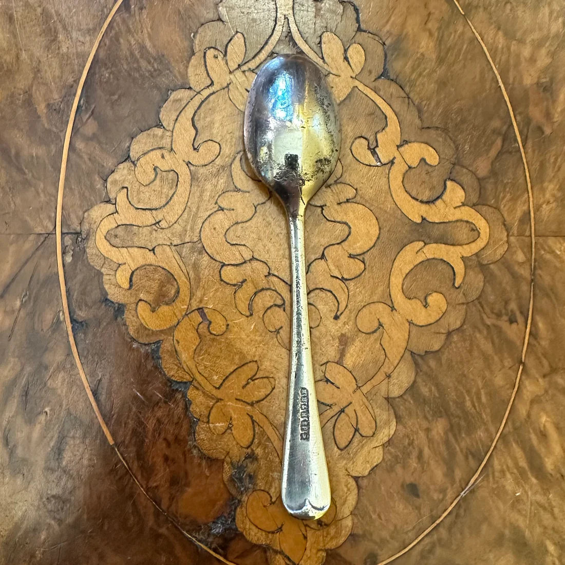 Antique HB & H Silver Plated Tea Spoon