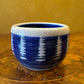 Hand-Made Blue & White Stripe Pottery 