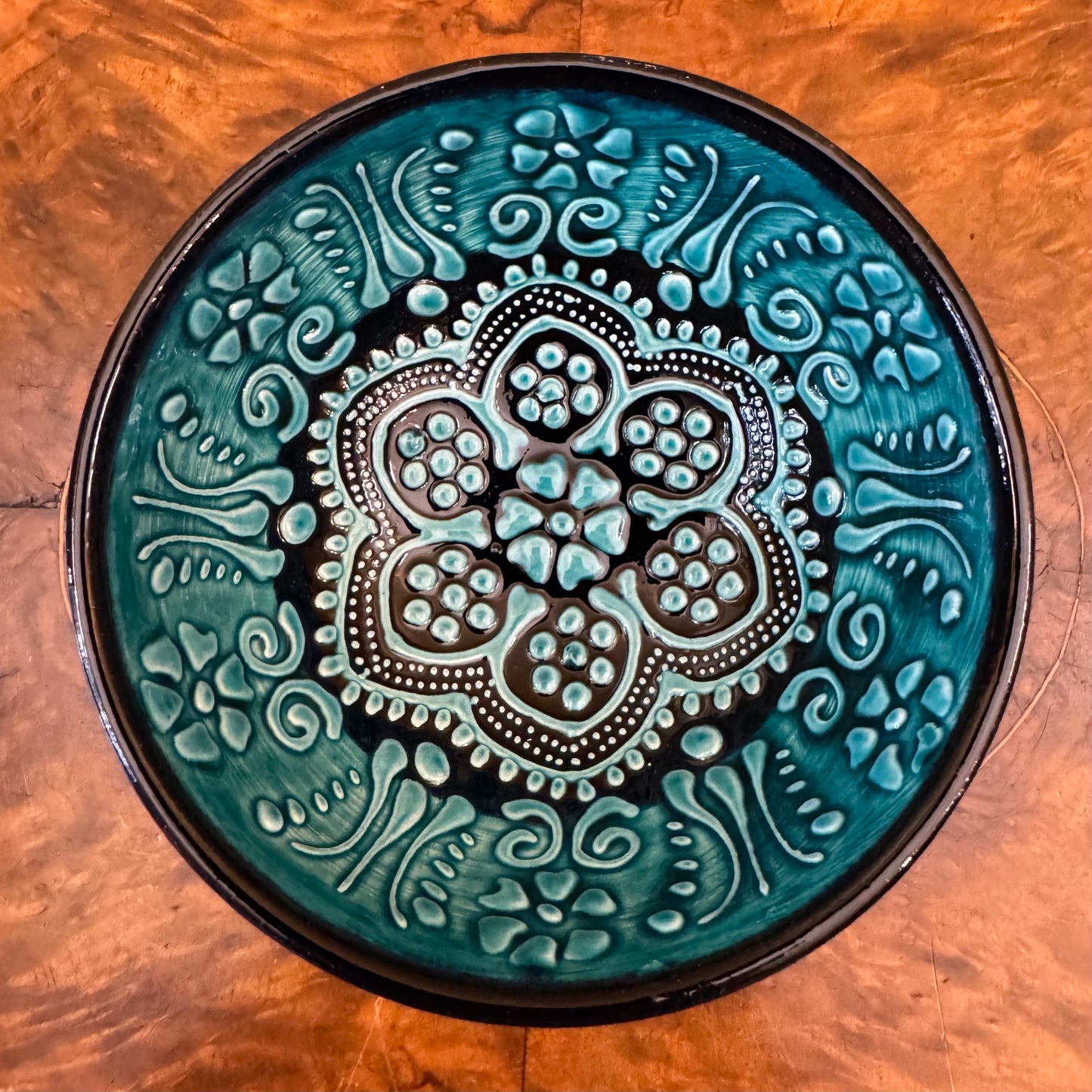 Hand-Made Turquoise Ceramic 