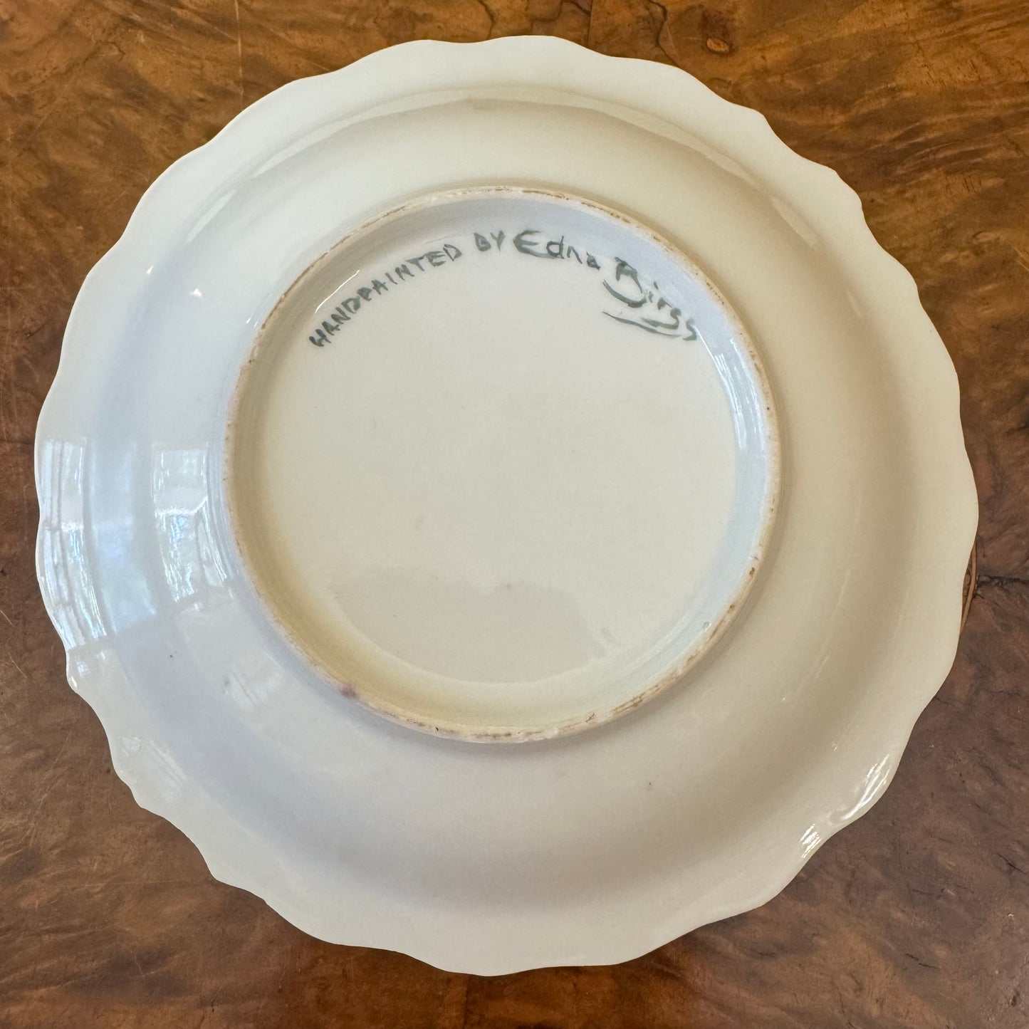 Hand-Painted Bowl By Edna Birgg 