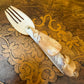 Hand Carved Conch Sea Shell Fork
