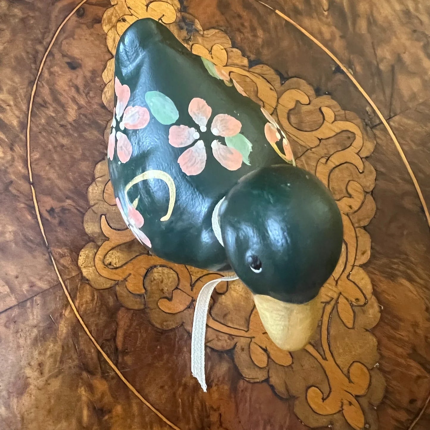 Vintage Hand Painted Ceramic Duck