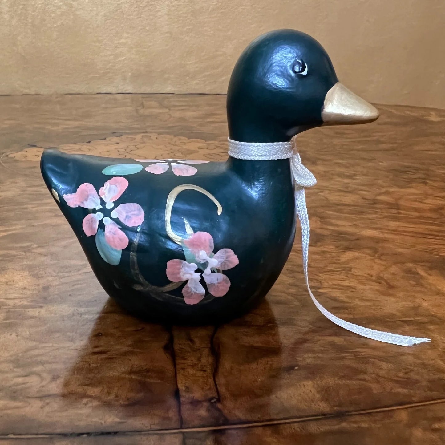 Vintage Hand Painted Ceramic Duck