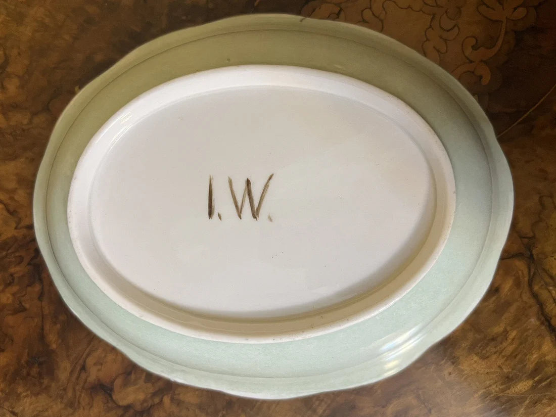 Vintage Hand Painted Fruit Print Bowl
