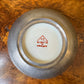 Vintage Hand Painted Porcelain & Metal Bowl