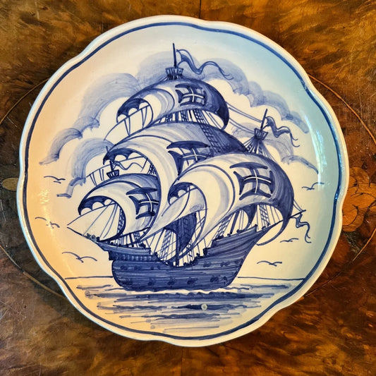 Hand_Painted_Portugal_Ship_Small_Plate_Dish_jpg