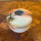 Vintage Hand Painted Scenic Print Potpourri Vase