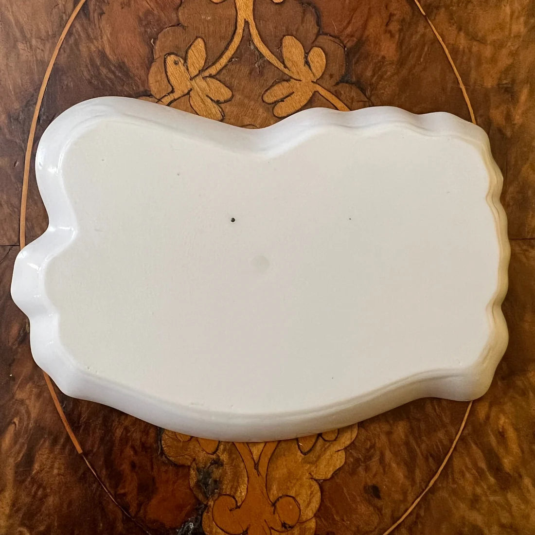 Vintage Hand Panted Floral Trinket Dish
