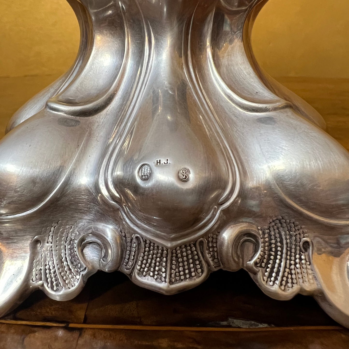 Hans Jensen & Co Silver Candle Holder