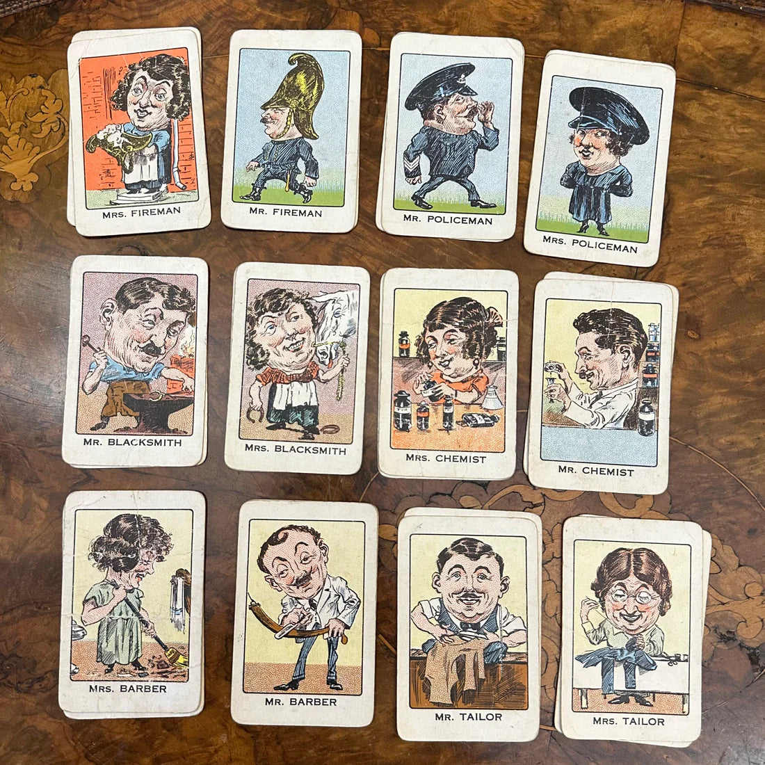 Vintage Happy Families 53 Cards Deck