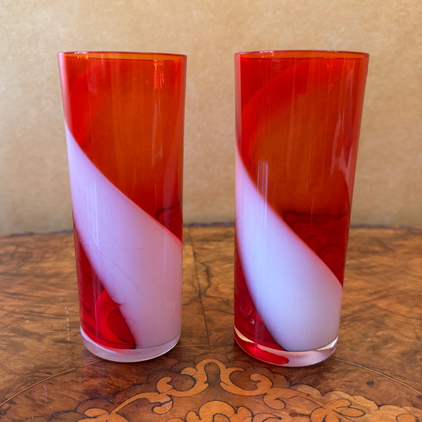 Harlequin Hand Blown Glass Highball Glass