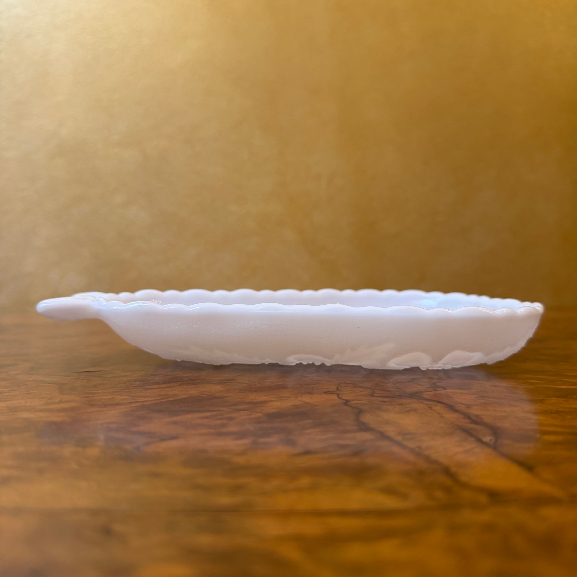 Hazel Atlas Milk Glass Pear Dish