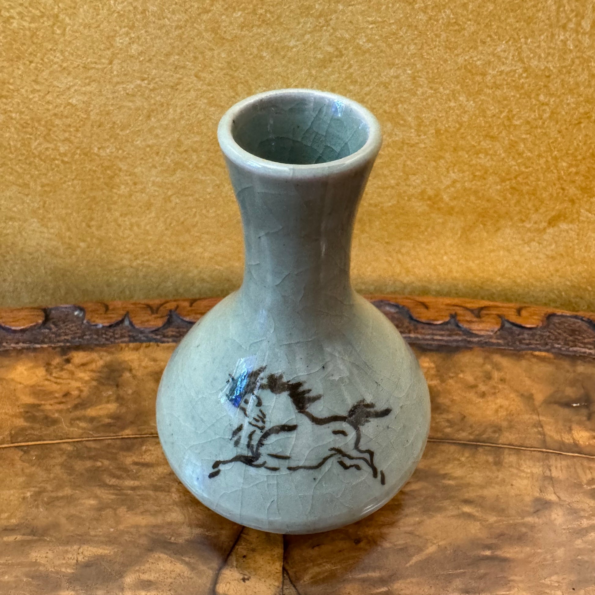 Horse Print Vase 