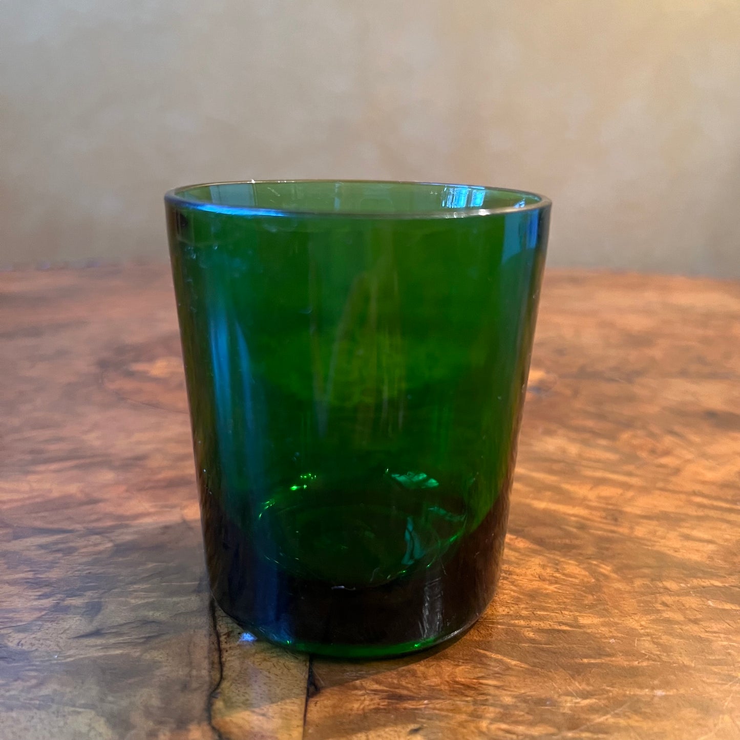 Vintage French Green Drinking Glasses Set Of Four