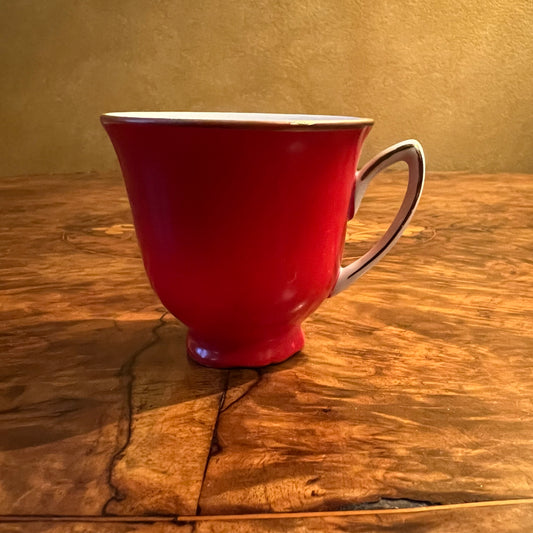 Vintage R & K Czechoslovakia Red Coffee Cup