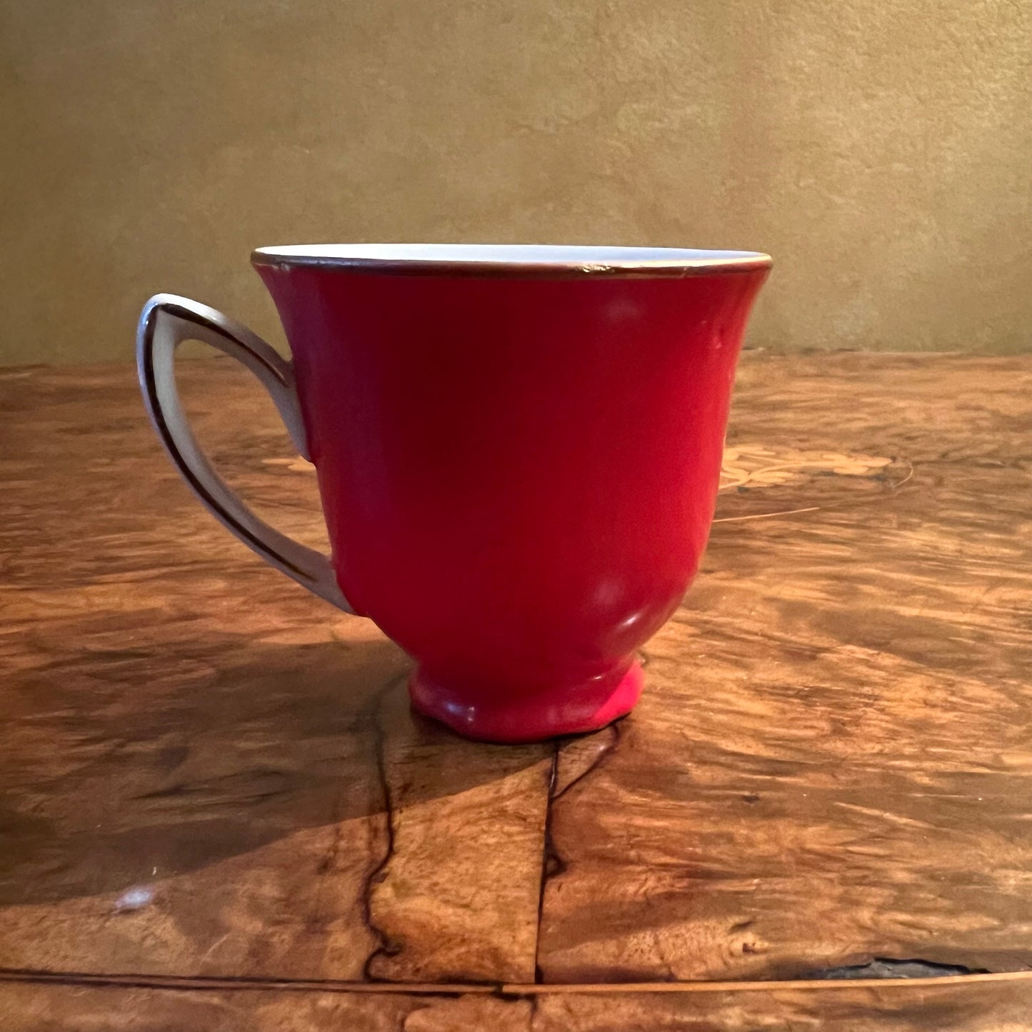 Vintage R & K Czechoslovakia Red Coffee Cup