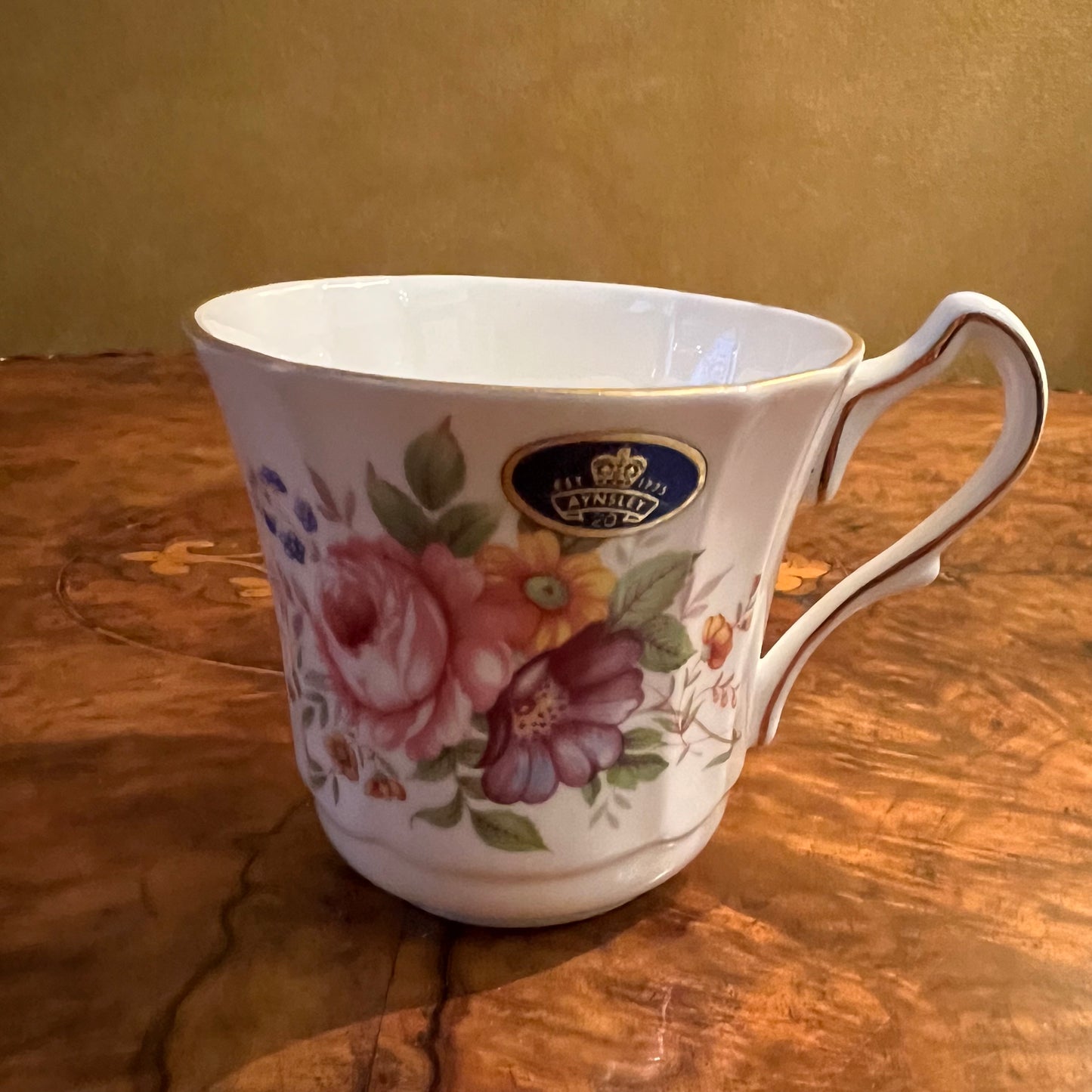 Aynsley Floral Print Tea Cup